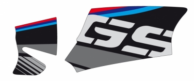 zwart + BMW M-kleuren
