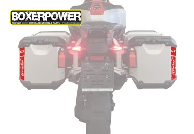 Pair of R 1300 GS reflective stickers compatible with R 1300 GS ADV aluminum panniers