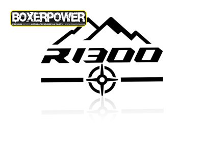 R 1300 Mountain Sticker compatible with original BMW R 1300 GS ADV aluminum panniers