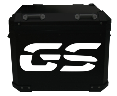 Weergave in donker op een zwarte koffer